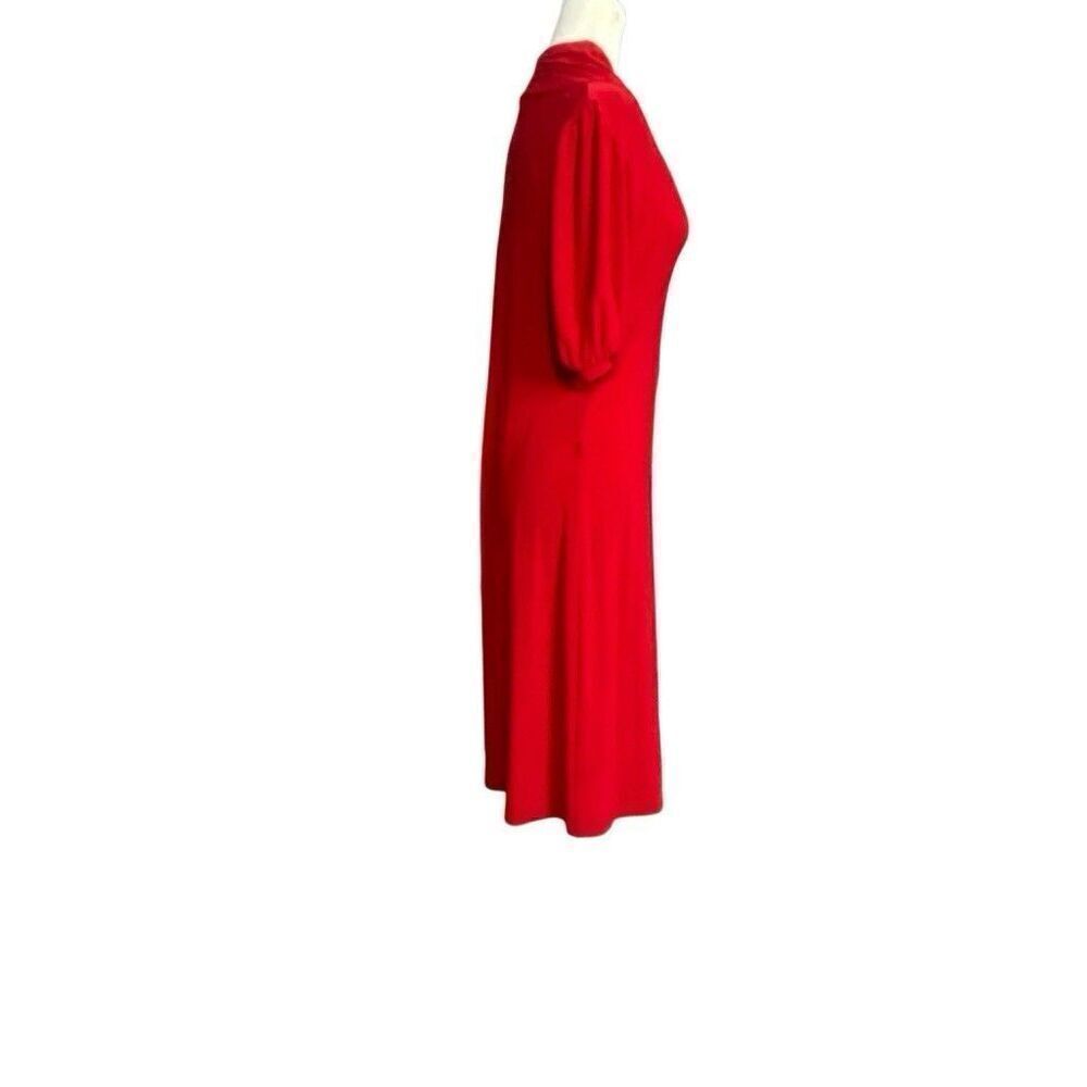Allen Schwartz A.B.S Collection Classic Women’s Size Large Red Midi Dress - Picture 4 of 6